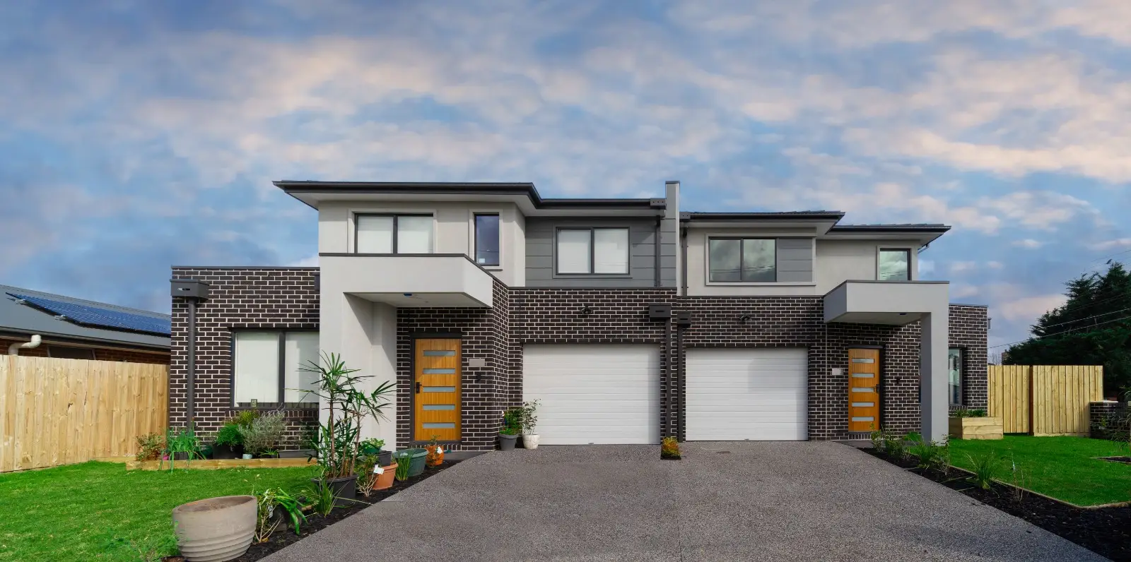 Newly built Melbourne townhouses inspected before handover